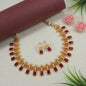 Maroon Temple Jewellery Set
